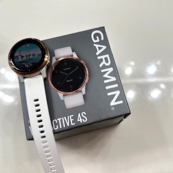Garmin Other - Garmin vivoactive 4S,  GPS Smartwatch, Rose Gold with White Band